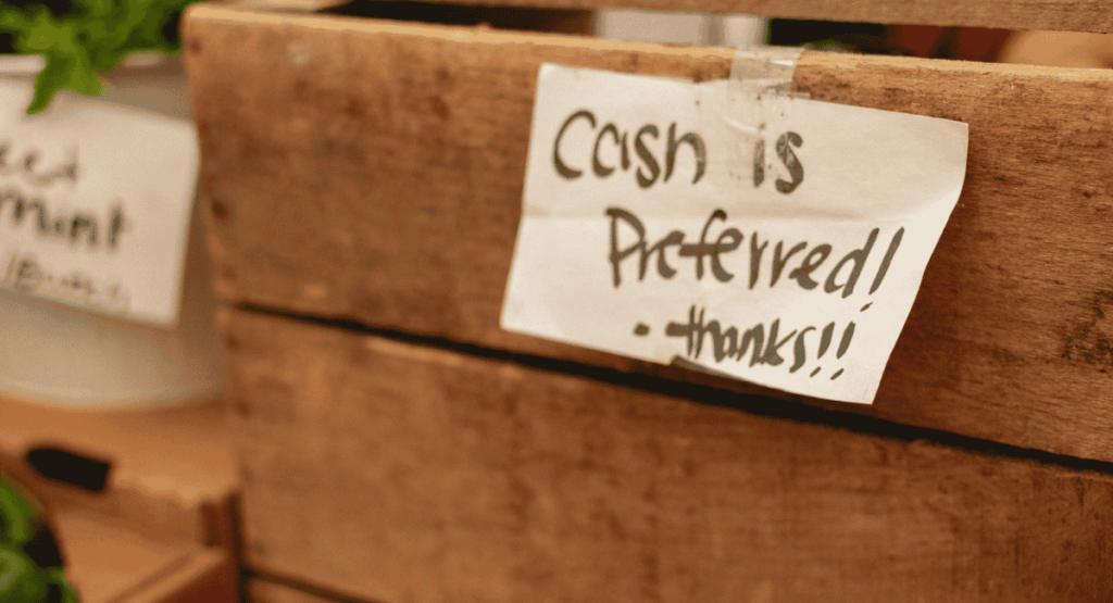 現金を好むお店 現金を好むお店